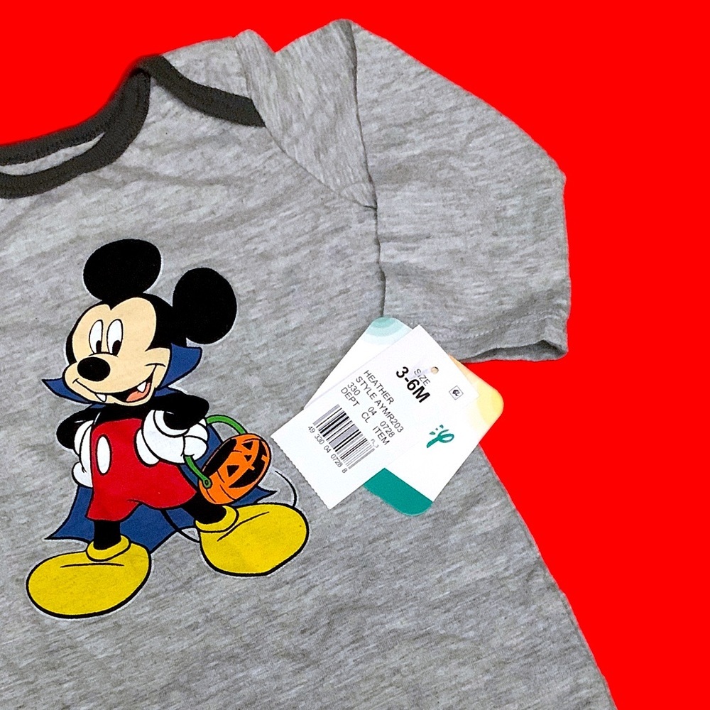 Disney Mickey Mouse Vampire Dracula Halloween Romper NWT - Picture 9 of 13